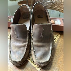 Clarks loafers brown